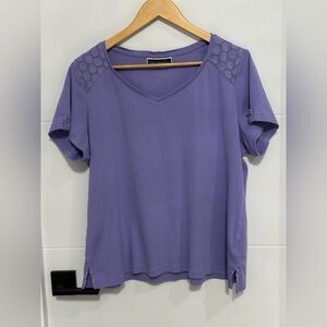 Karen Scott: Women’s Short Sleeve Top- Size 1X
